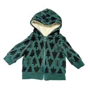 Hanna Andersson Shearling Lined Hoodie Size 3-6m